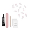 image:imageDashing Diva GelXtend Nail Set  Lilac Kisses  Ombre Nails  Lasts Up to 14 Days  Gel Nails  NoSoak Easy RemovalClear
