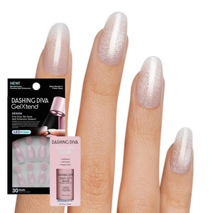 image:imageDashing Diva GelXtend Design amp Removal Kit  Nail Tips amp Magic Off Remover  Acrylic Nails with LED Glue  Lasts Up to 14 Days  Press On Remover with Niacinamide and Castor Oil  Watercolor SkyBallet Beauty