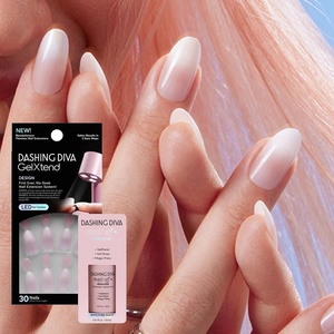 image:imageDashing Diva GelXtend Design amp Removal Kit  Nail Tips amp Magic Off Remover  Acrylic Nails with LED Glue  Lasts Up to 14 Days  Press On Remover with Niacinamide and Castor Oil  Watercolor SkyGraceful Girl